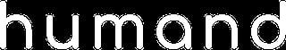 White text logo reading humand on black background