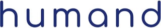 Humanoid logo in dark blue text